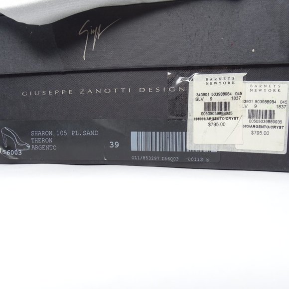 GIUSEPPE ZANOTTI Sharon 105 Glitter Peep Toe Pumps - Picture 9 of 15